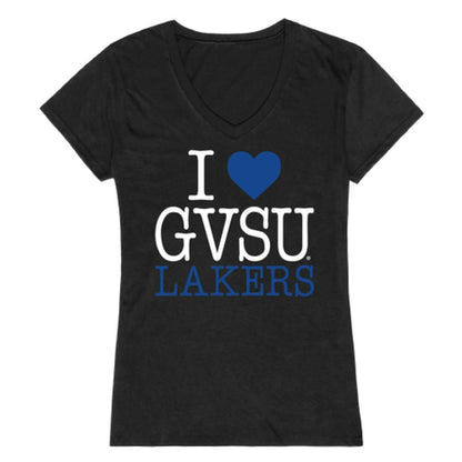 I Love GVSU Grand Valley State University Lakers Womens T-Shirt-Campus-Wardrobe
