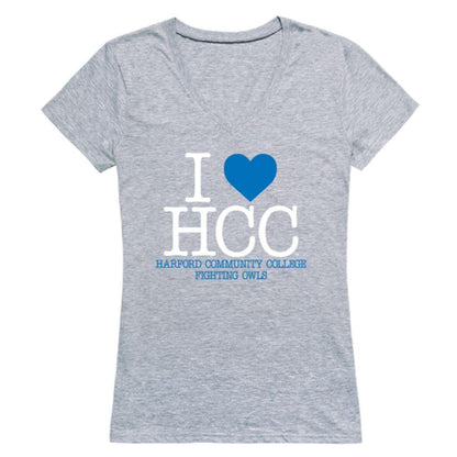 I Love Harford Community College Fighting Owls Womens T-Shirt-Campus-Wardrobe