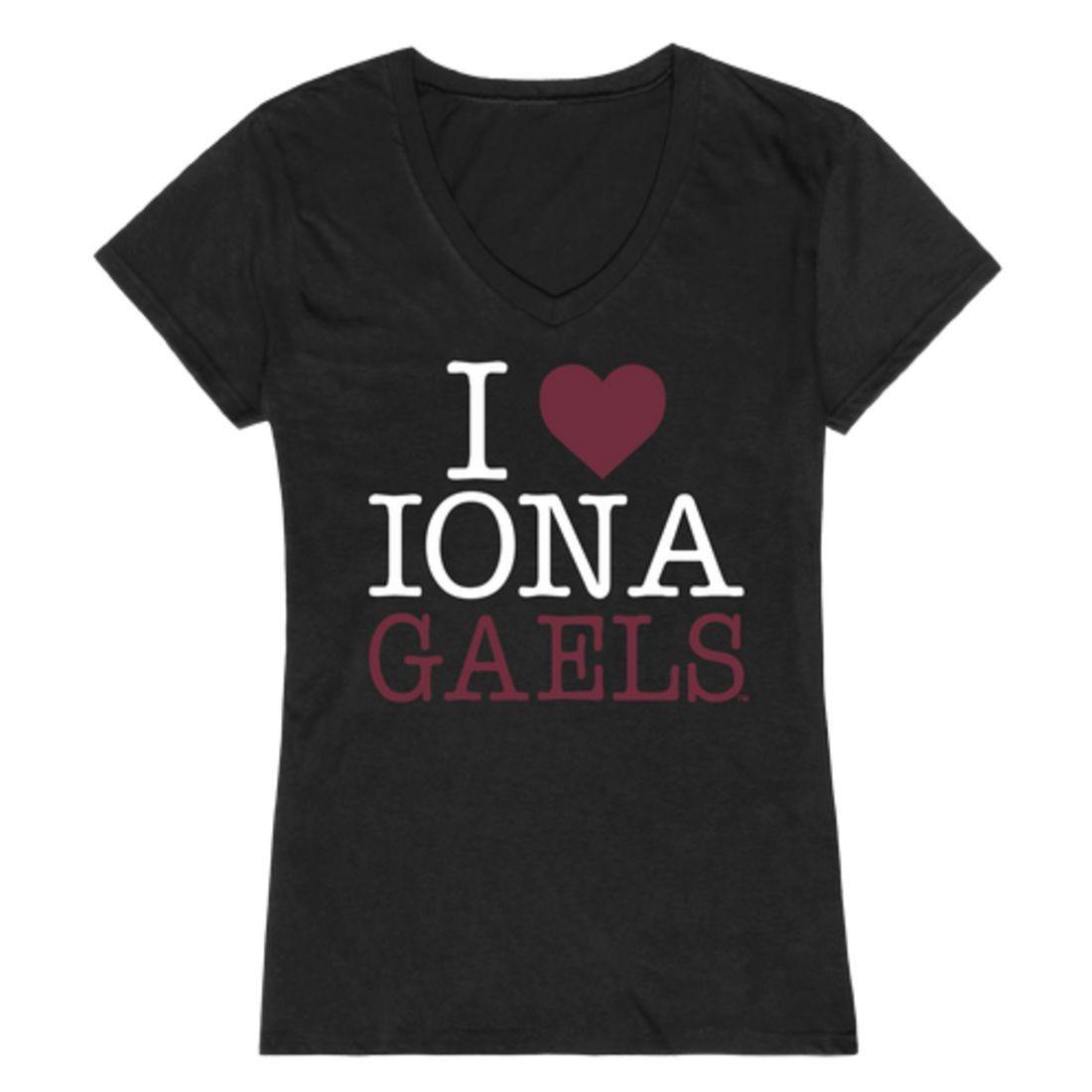 I Love Iona College Gaels Womens T-Shirt-Campus-Wardrobe