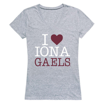 I Love Iona College Gaels Womens T-Shirt-Campus-Wardrobe