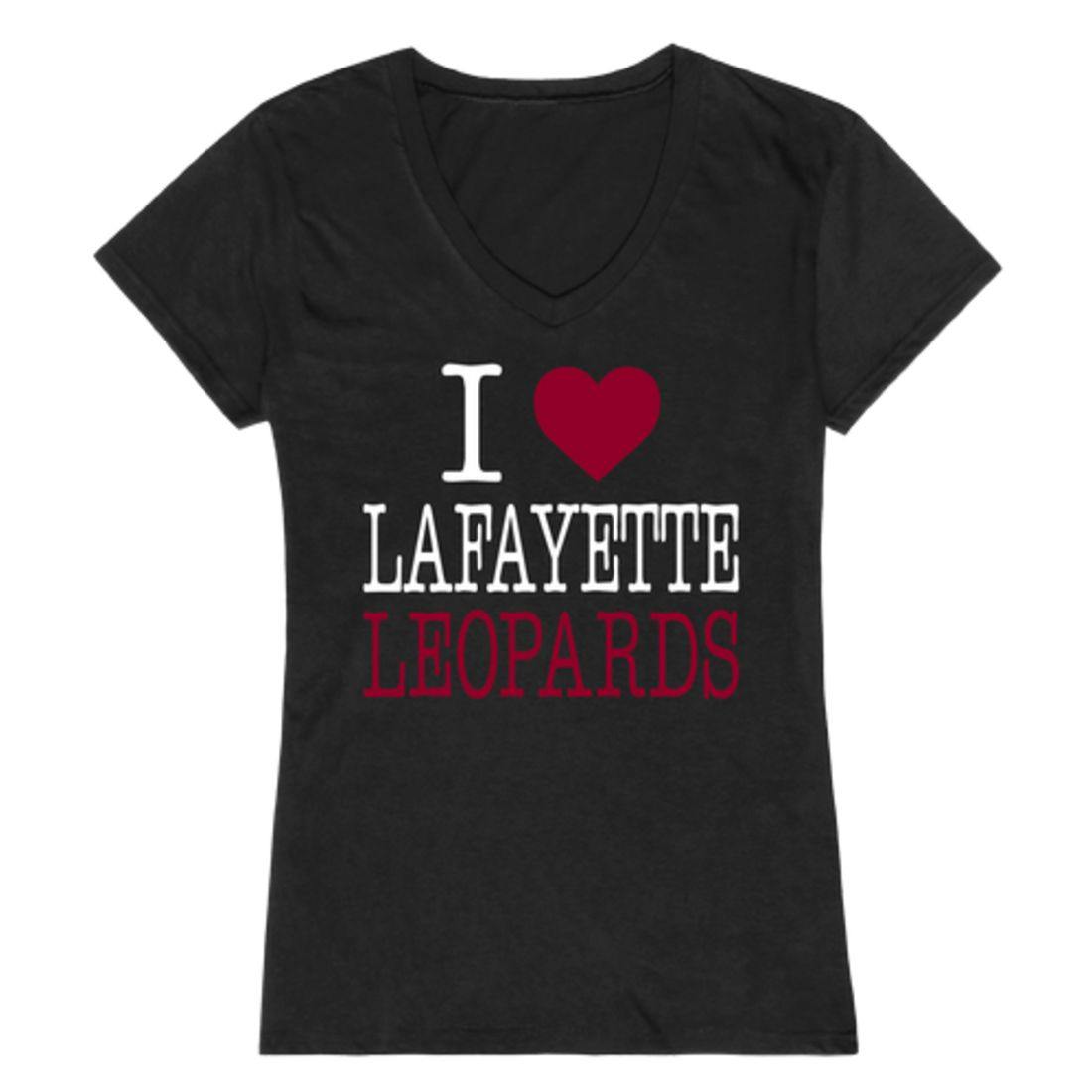 I Love Lafayette College Leopards Womens T-Shirt-Campus-Wardrobe