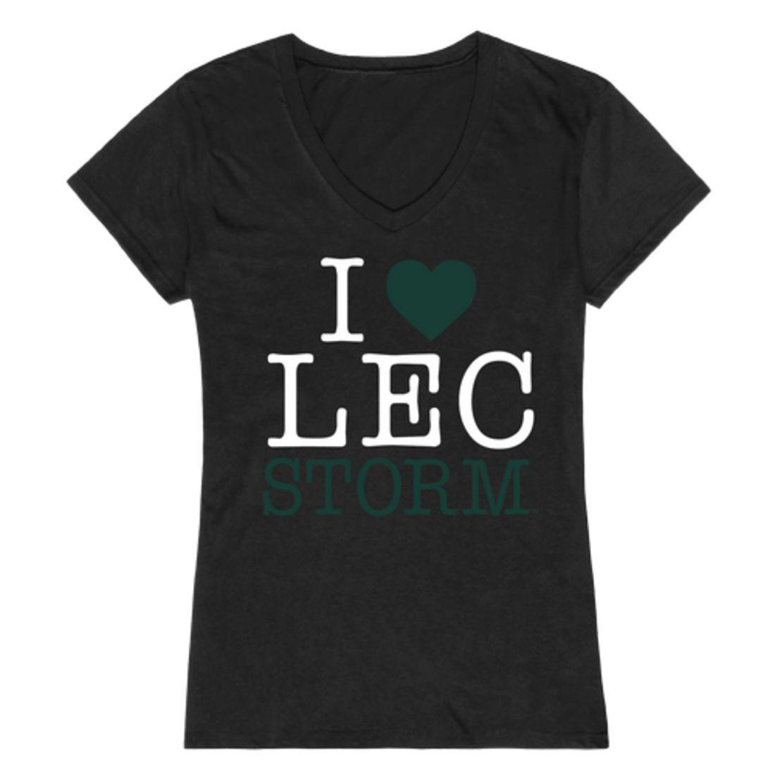 I Love Lake Erie College Storm Womens T-Shirt-Campus-Wardrobe