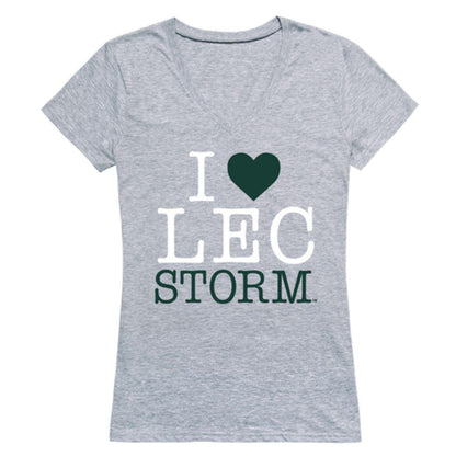 I Love Lake Erie College Storm Womens T-Shirt-Campus-Wardrobe