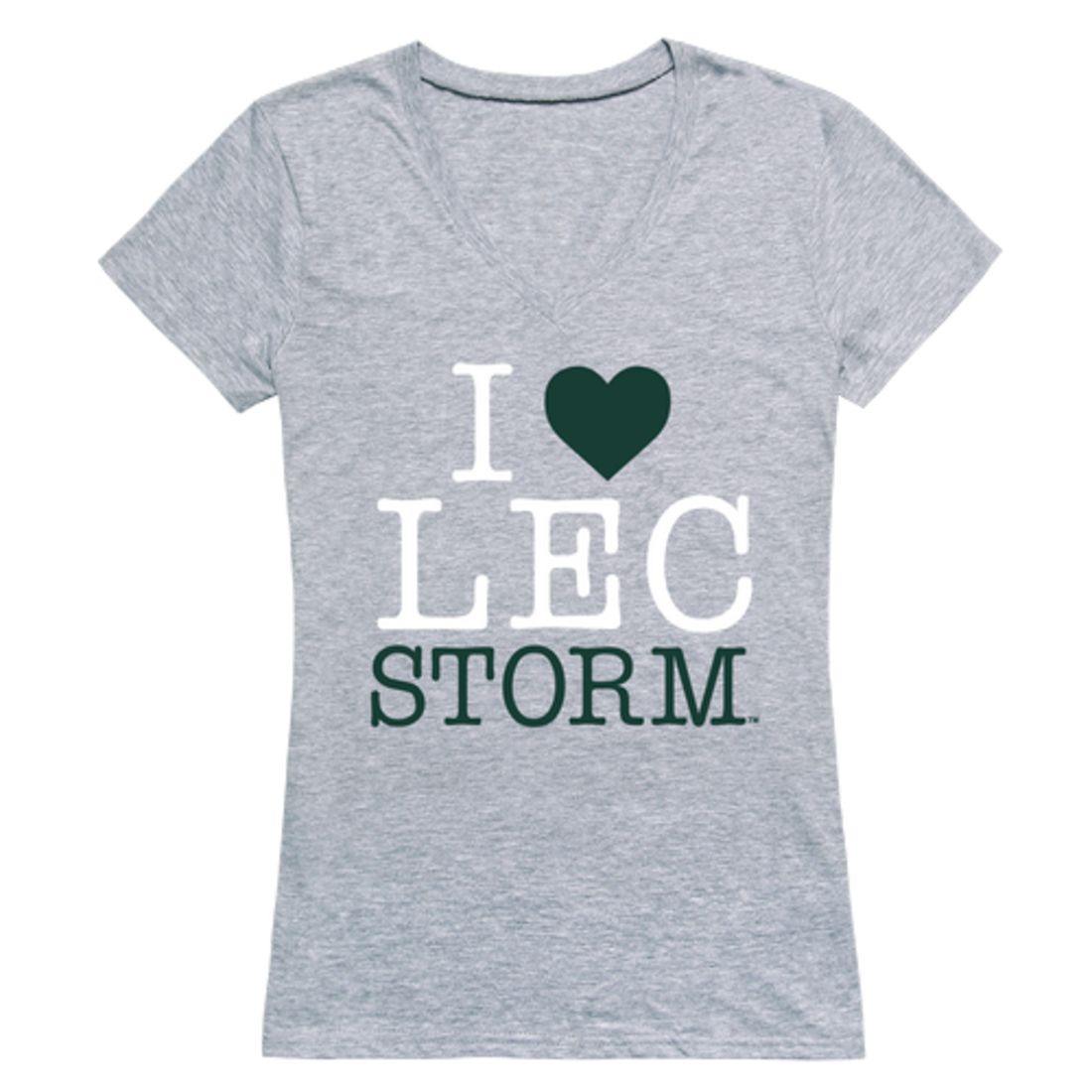 I Love Lake Erie College Storm Womens T-Shirt-Campus-Wardrobe