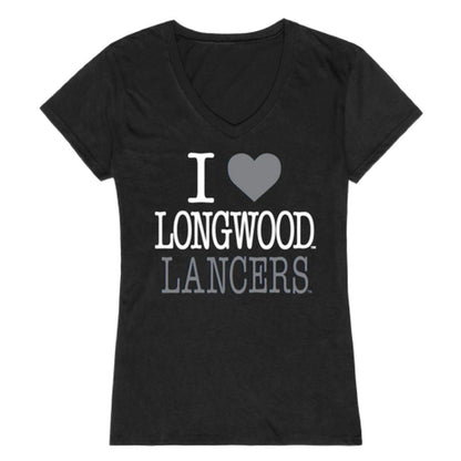 I Love Longwood University Lancers Womens T-Shirt-Campus-Wardrobe