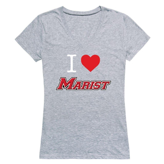 I Love Marist College Red Foxes Womens T-Shirt-Campus-Wardrobe