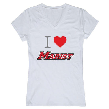 I Love Marist College Red Foxes Womens T-Shirt-Campus-Wardrobe
