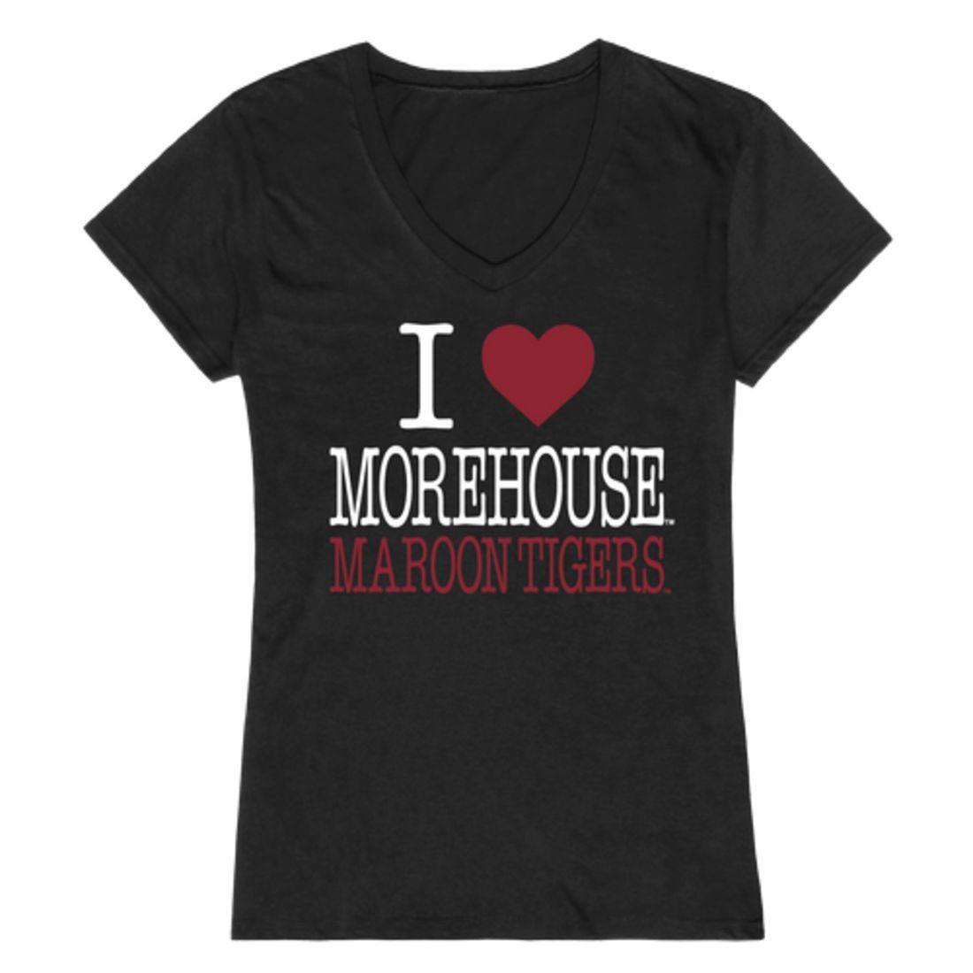 I Love Morehouse College Maroon Tigers Womens T-Shirt-Campus-Wardrobe