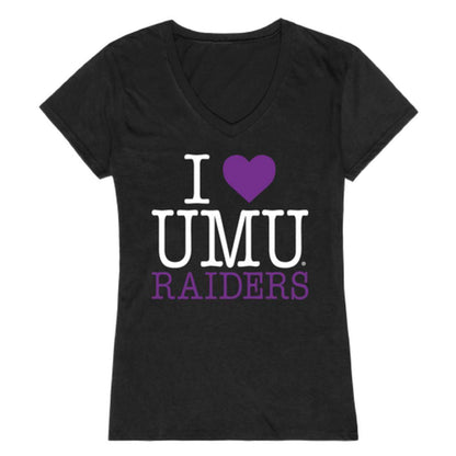 I Love University of Mount Union Raiders Womens T-Shirt-Campus-Wardrobe