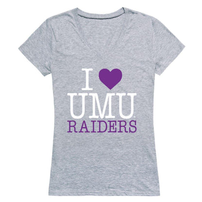I Love University of Mount Union Raiders Womens T-Shirt-Campus-Wardrobe