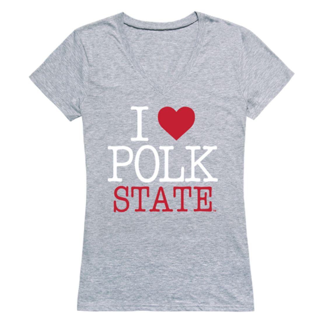 I Love Polk State College Eagles Womens T-Shirt-Campus-Wardrobe