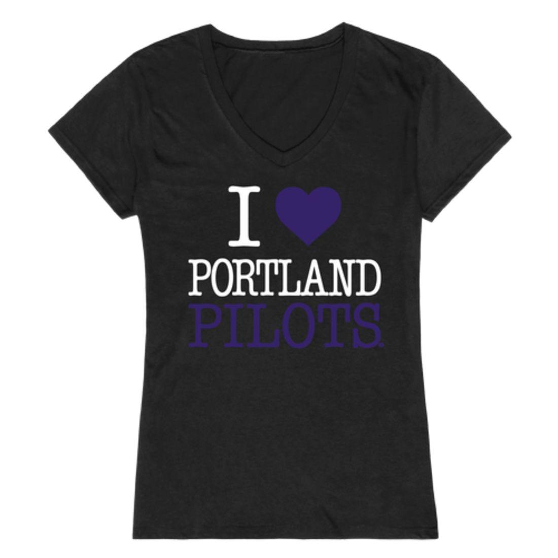 I Love UP University of Portland Pilots Womens T-Shirt-Campus-Wardrobe