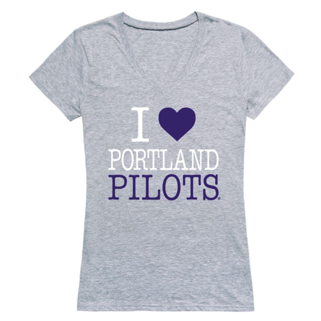I Love UP University of Portland Pilots Womens T-Shirt-Campus-Wardrobe