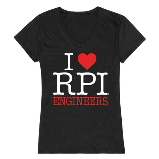 I Love RPI Rensselaer Polytechnic Institute Engineers Womens T-Shirt-Campus-Wardrobe