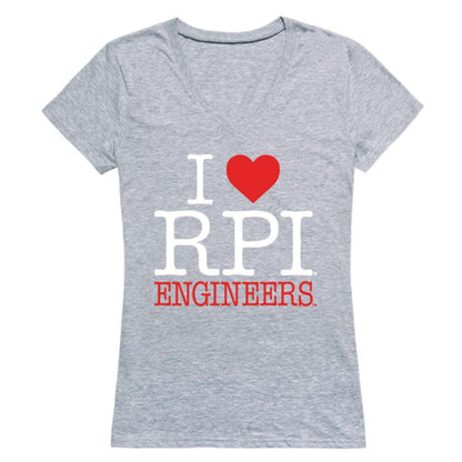 I Love RPI Rensselaer Polytechnic Institute Engineers Womens T-Shirt-Campus-Wardrobe