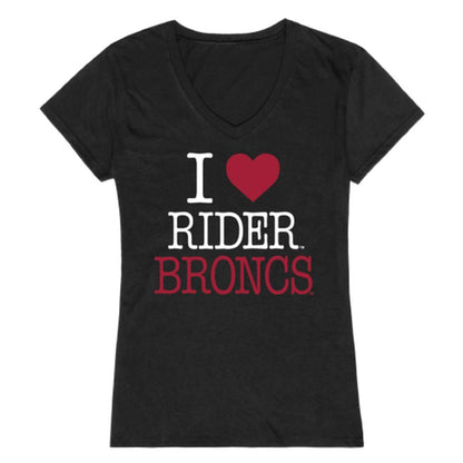 I Love Rider University Broncs Womens T-Shirt-Campus-Wardrobe