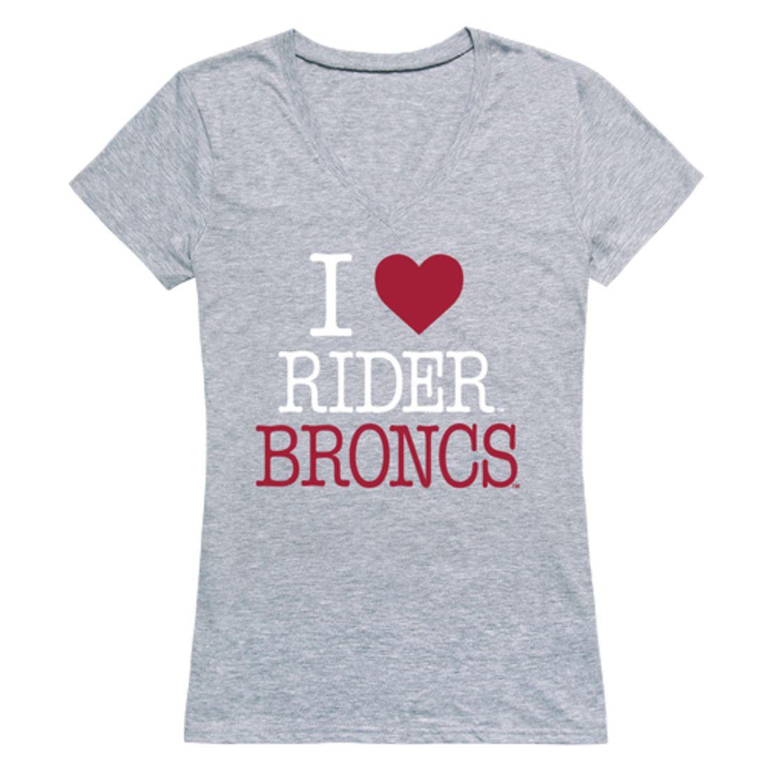 I Love Rider University Broncs Womens T-Shirt-Campus-Wardrobe