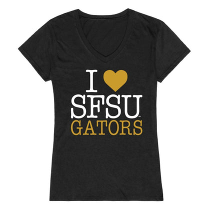 I Love SFSU San Francisco State University Gators Womens T-Shirt-Campus-Wardrobe