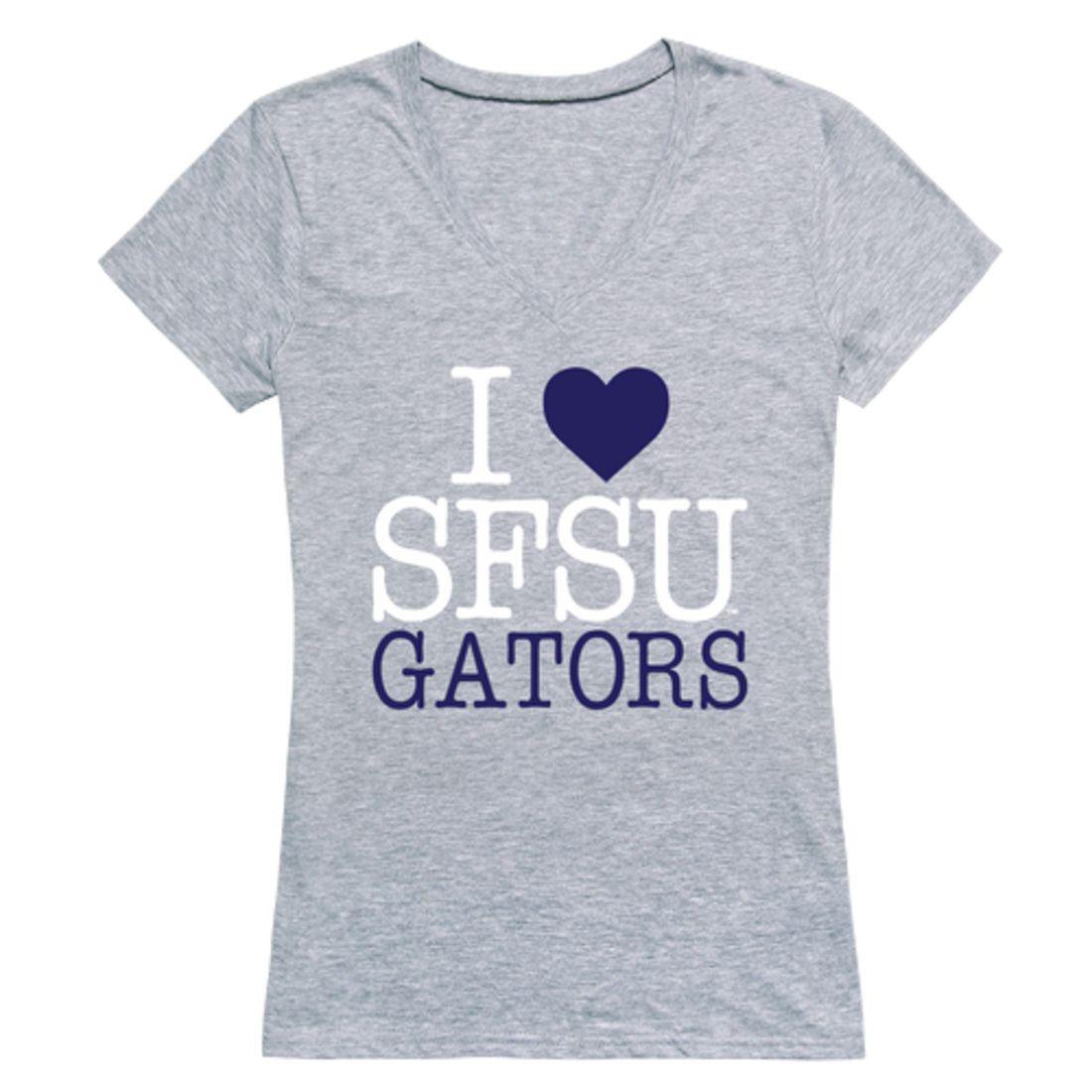 I Love SFSU San Francisco State University Gators Womens T-Shirt-Campus-Wardrobe