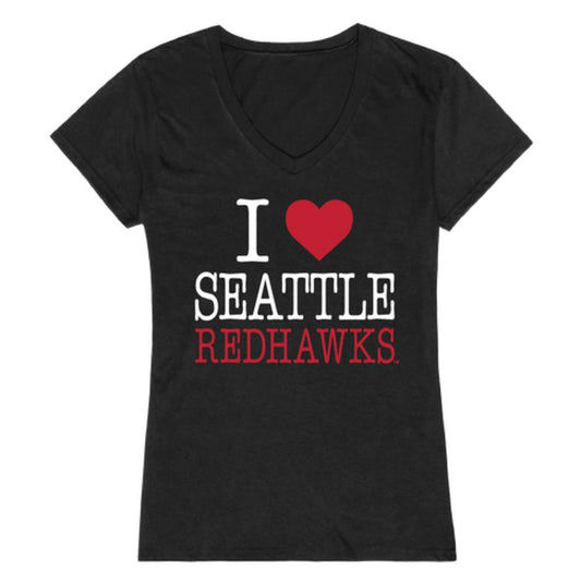 I Love Seattle University Redhawks Womens T-Shirt-Campus-Wardrobe