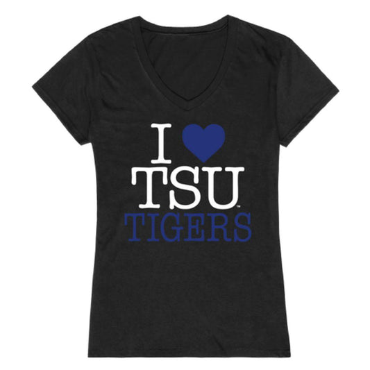 I Love TSU Tennessee State University Tigers Womens T-Shirt-Campus-Wardrobe
