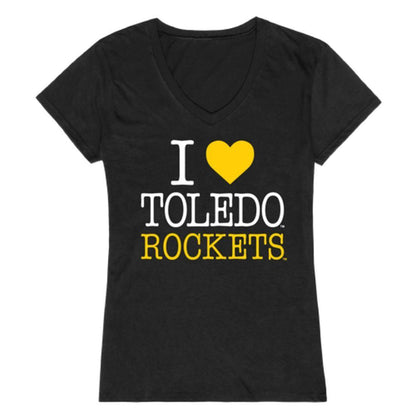 I Love University of Toledo Rockets Womens T-Shirt-Campus-Wardrobe