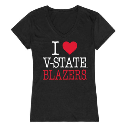 I Love Valdosta V-State University Blazers Womens T-Shirt-Campus-Wardrobe