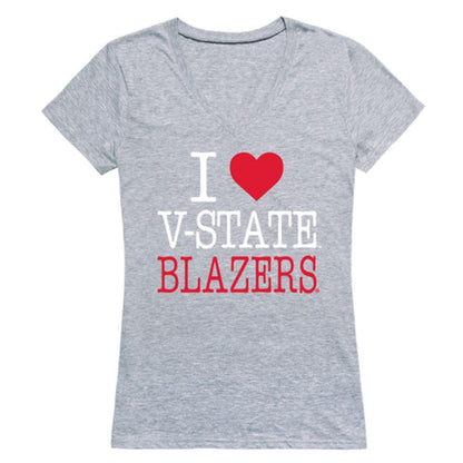 I Love Valdosta V-State University Blazers Womens T-Shirt-Campus-Wardrobe