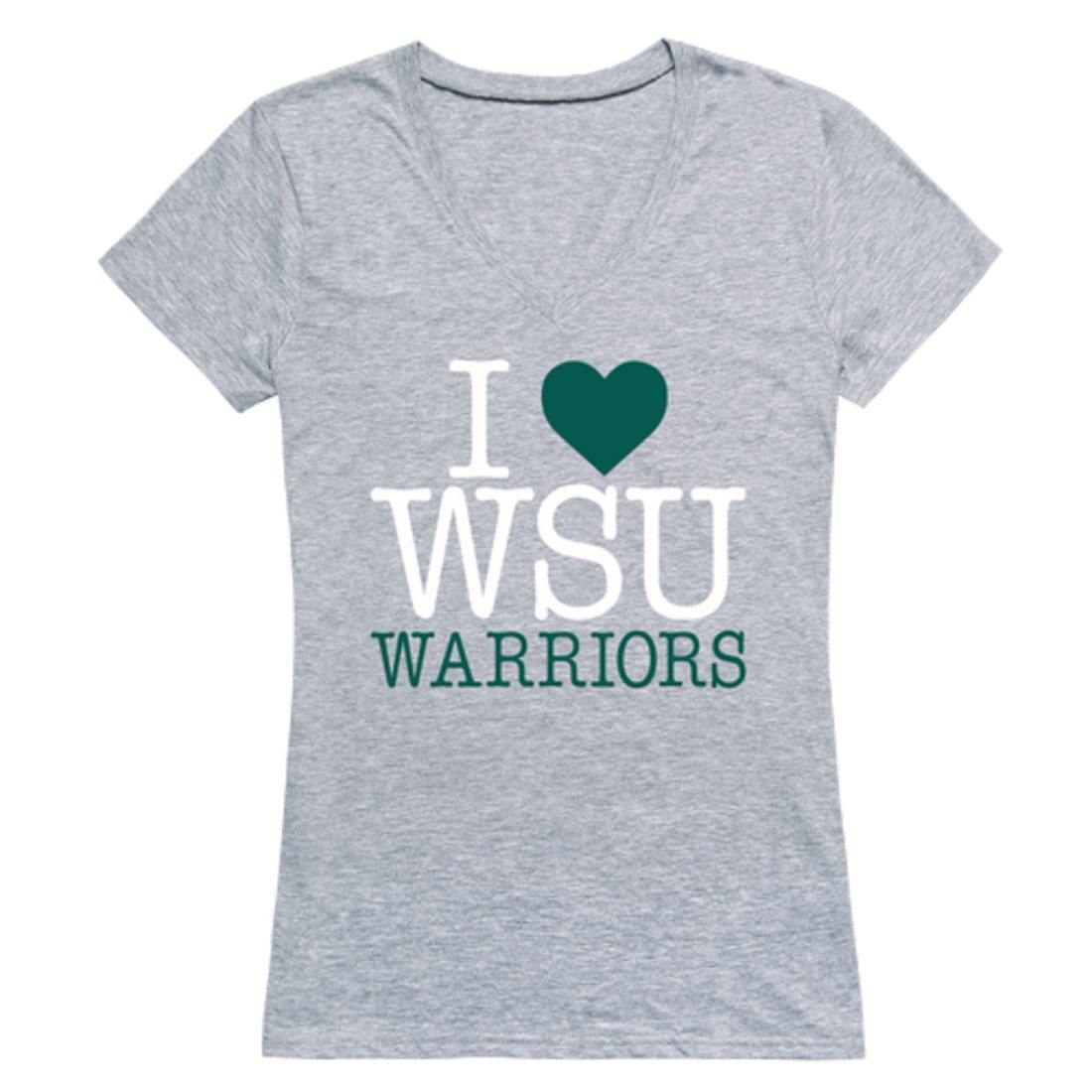 I Love Wayne State University Warriors Womens T-Shirt-Campus-Wardrobe