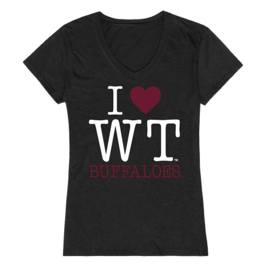 I Love WTAMU West Texas A&M University Buffaloes Womens T-Shirt-Campus-Wardrobe
