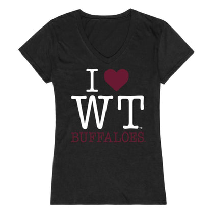 I Love WTAMU West Texas A&M University Buffaloes Womens T-Shirt-Campus-Wardrobe