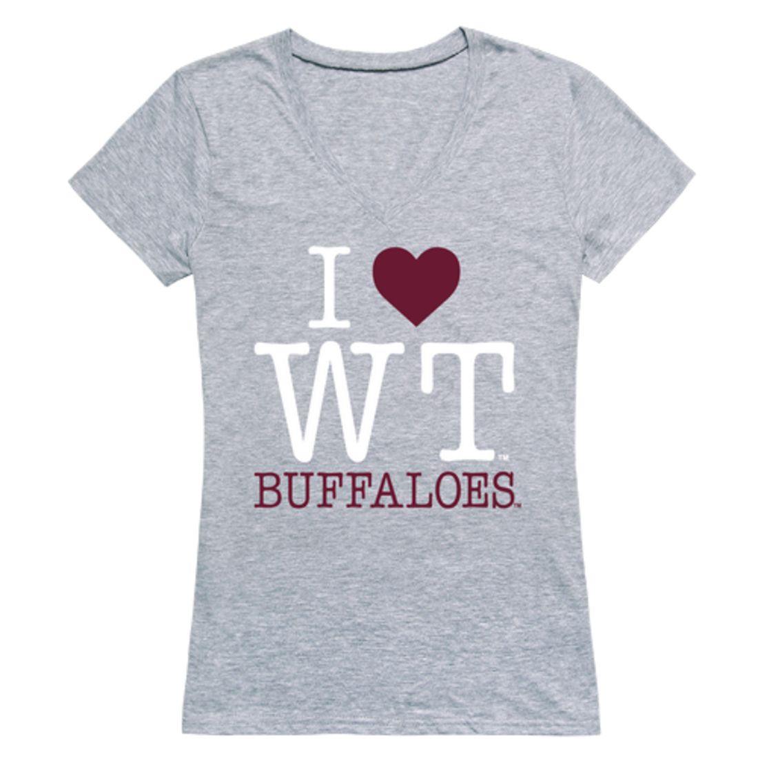 I Love WTAMU West Texas A&M University Buffaloes Womens T-Shirt-Campus-Wardrobe