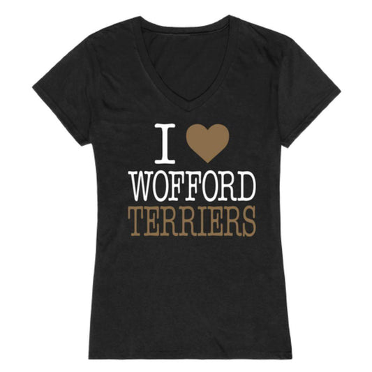 I Love Wofford College Terriers Womens T-Shirt-Campus-Wardrobe