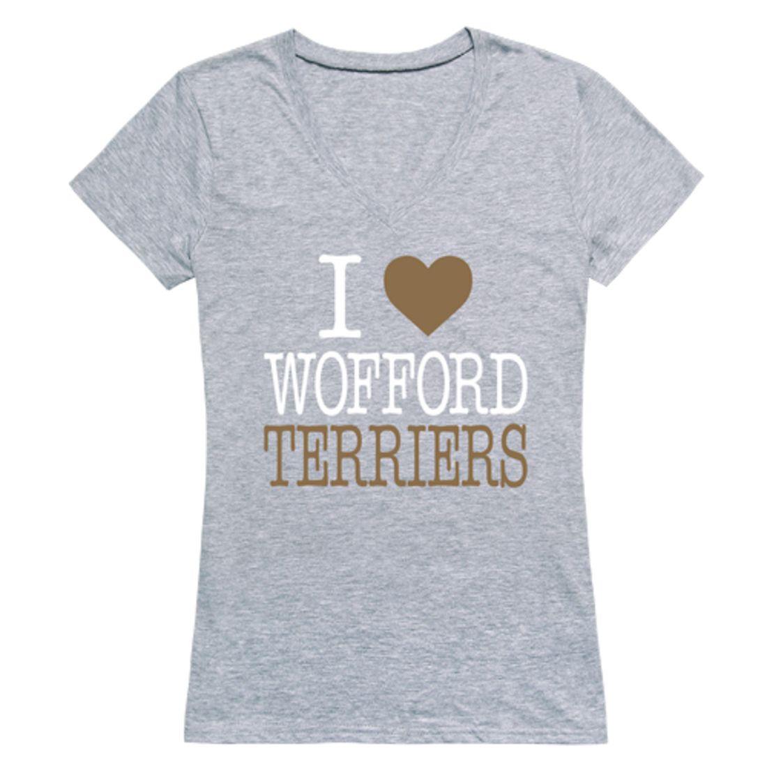 I Love Wofford College Terriers Womens T-Shirt-Campus-Wardrobe