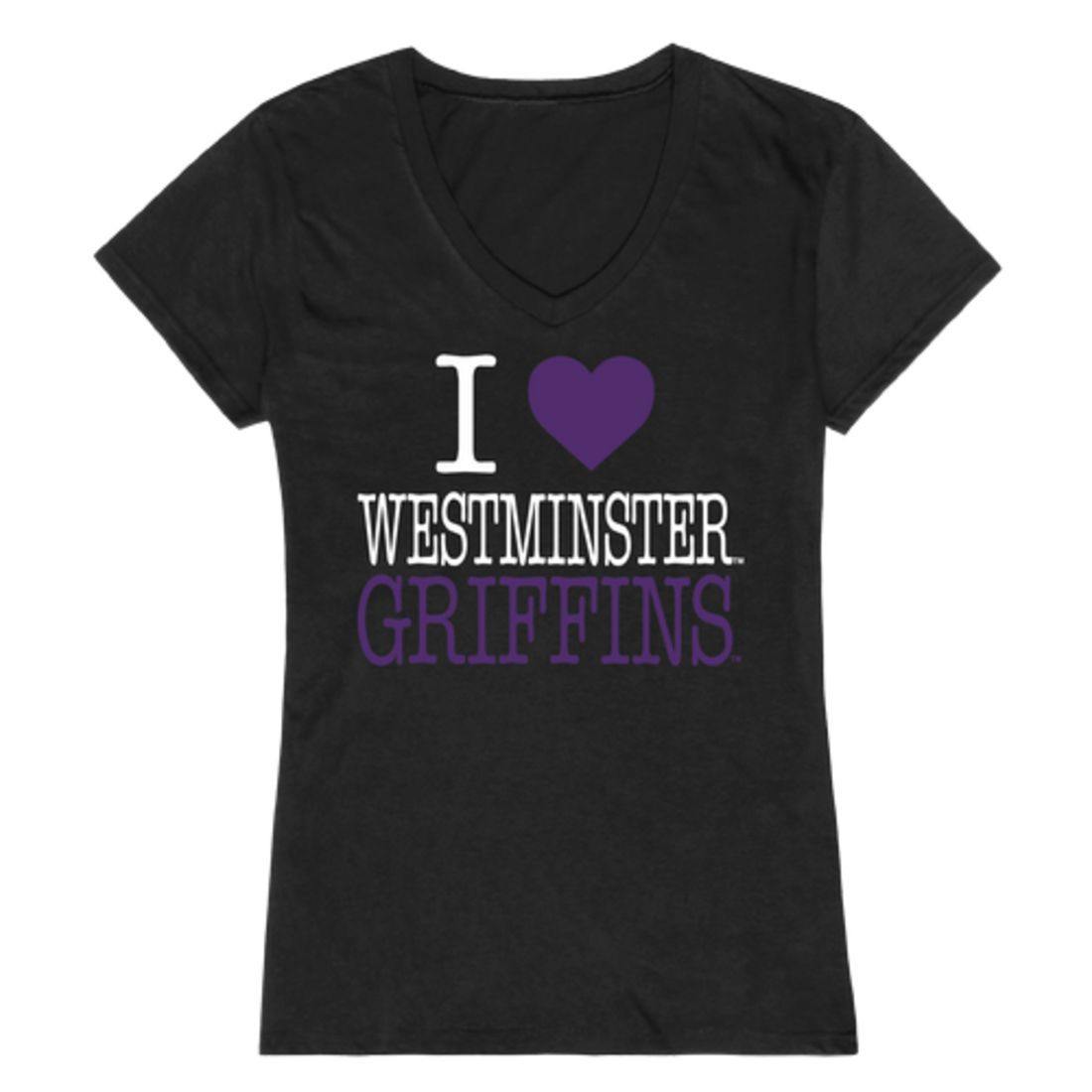 I Love Westminster College Griffins Womens T-Shirt-Campus-Wardrobe
