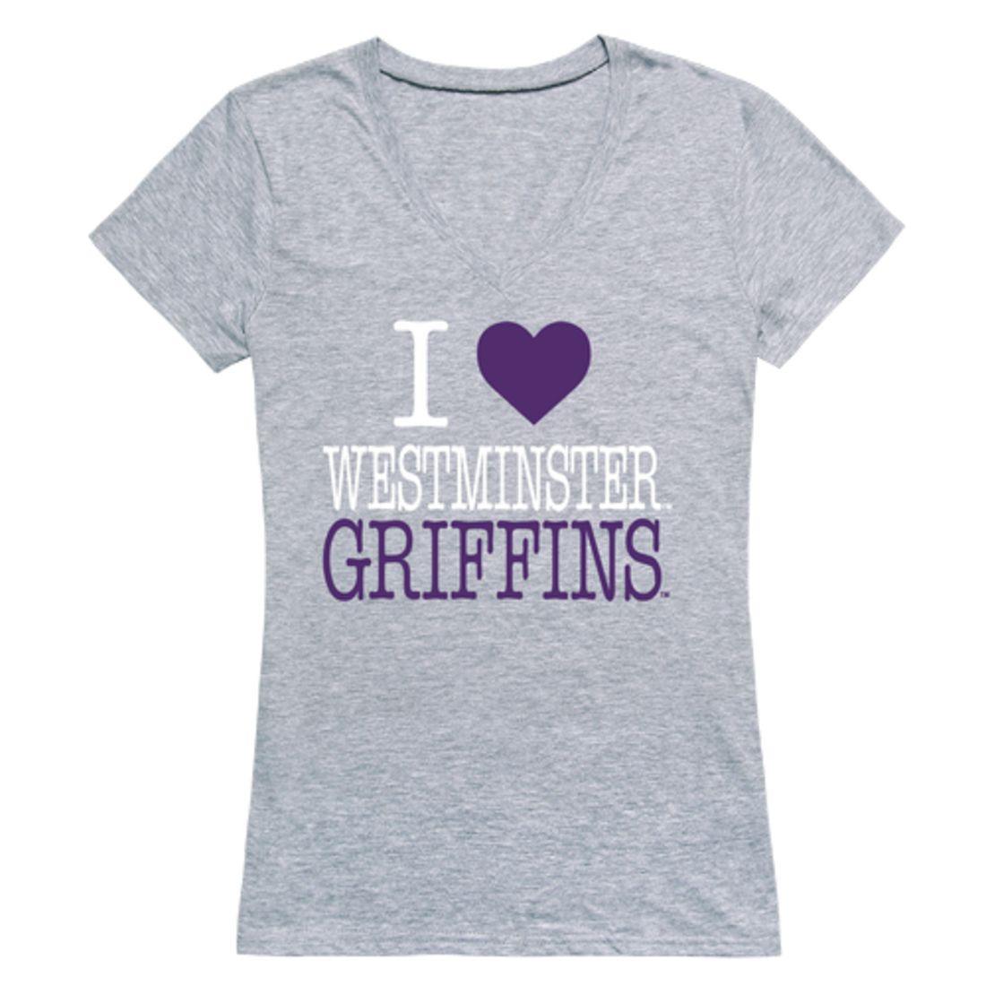 I Love Westminster College Griffins Womens T-Shirt-Campus-Wardrobe