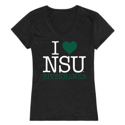 I Love NSU Northeastern State University RiverHawks Womens T-Shirt-Campus-Wardrobe