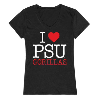 I Love Pittsburg State University Gorillas Womens T-Shirt-Campus-Wardrobe