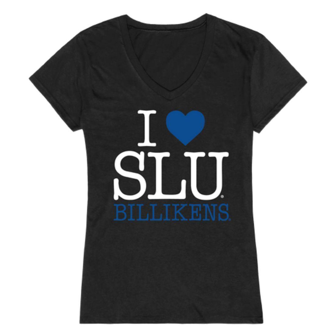 I Love SLU Saint Louis University Billikens Womens T-Shirt-Campus-Wardrobe
