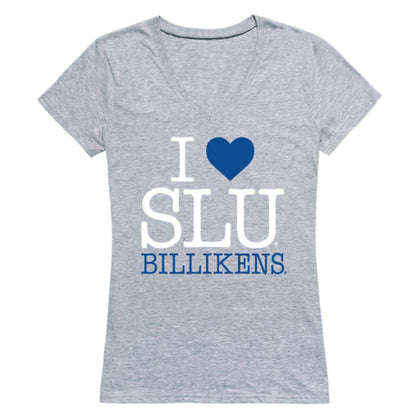I Love SLU Saint Louis University Billikens Womens T-Shirt-Campus-Wardrobe