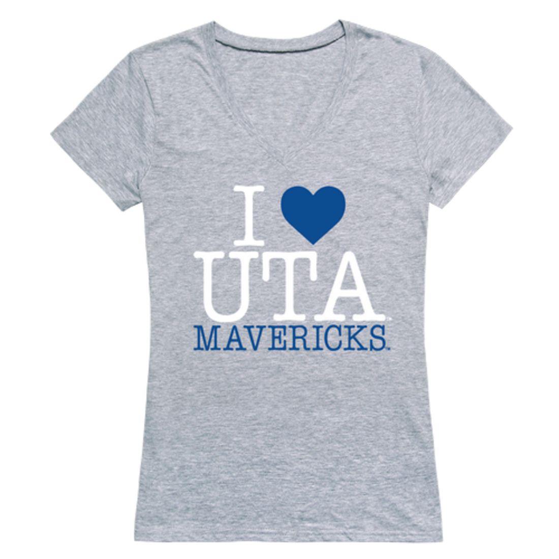 I Love UTA University of Texas at Arlington Mavericks Womens T-Shirt-Campus-Wardrobe