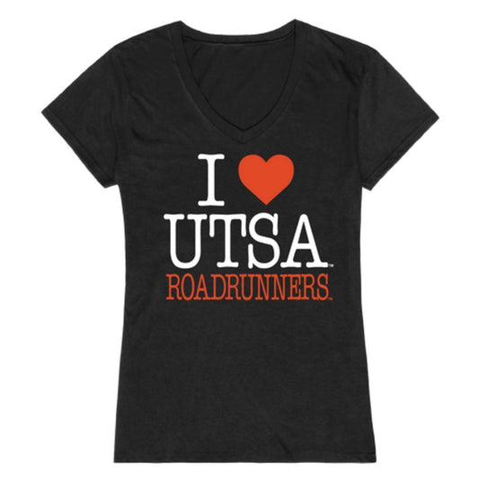 I Love UTSA University of Texas at San Antonio Roadrunners Womens T-Shirt-Campus-Wardrobe