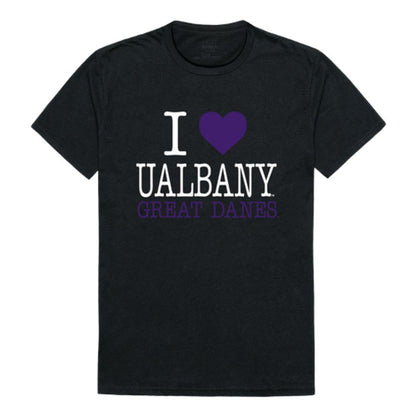 I Love UAlbany University at Albany The Great Danes T-Shirt-Campus-Wardrobe