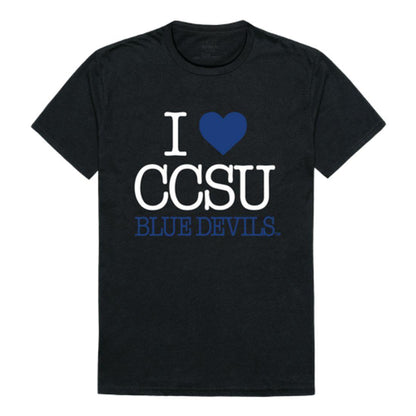 I Love CCSU Central Connecticut State University Blue Devils T-Shirt-Campus-Wardrobe