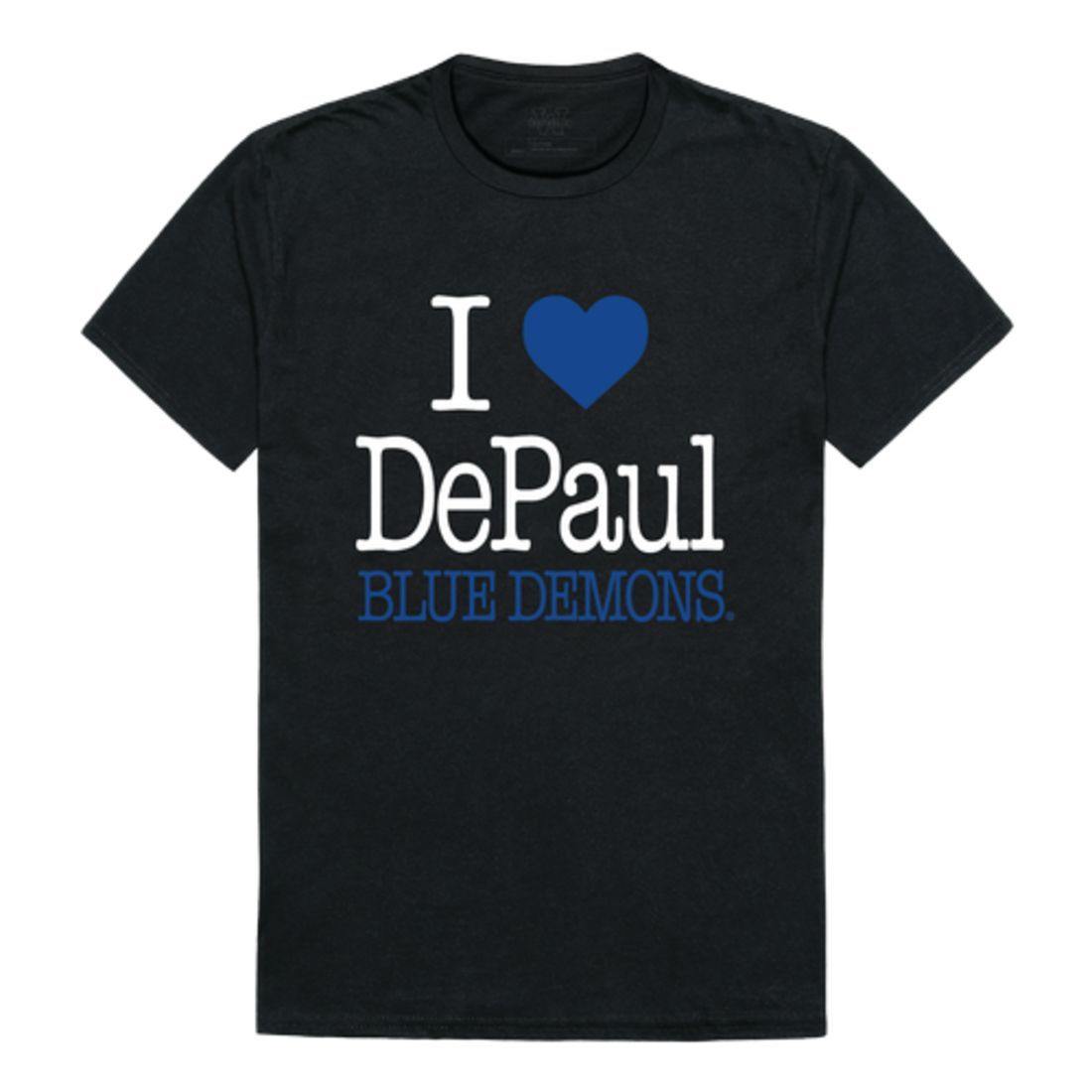 I Love DePaul University Blue Demons T-Shirt-Campus-Wardrobe