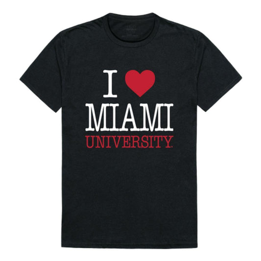 I Love Miami University Hawks T-Shirt-Campus-Wardrobe
