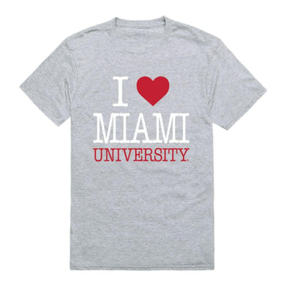 I Love Miami University Hawks T-Shirt-Campus-Wardrobe