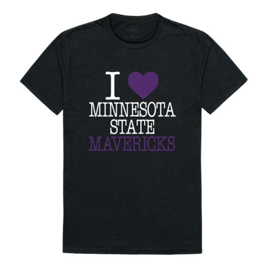 I Love MNSU Minnesota State University Mankato Mavericks T-Shirt-Campus-Wardrobe