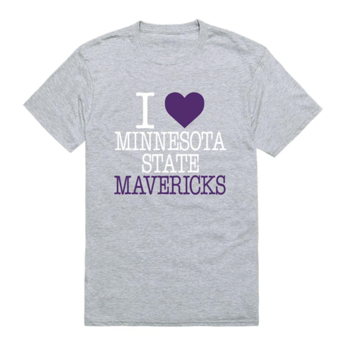 I Love MNSU Minnesota State University Mankato Mavericks T-Shirt-Campus-Wardrobe