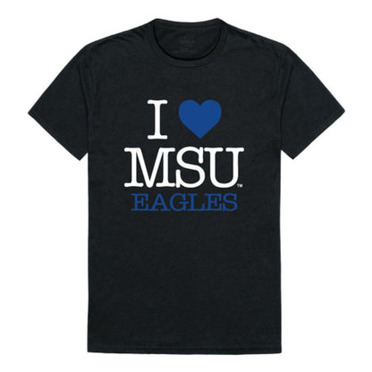 I Love MSU Morehead State University Eagles T-Shirt-Campus-Wardrobe